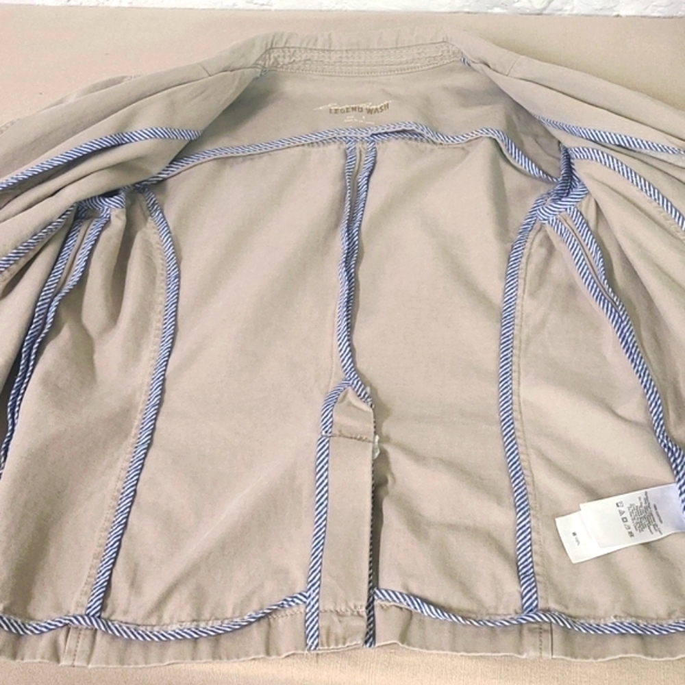 EDDIE BAUER KHAKI Jacket Size 8 - Picture 8 of 9